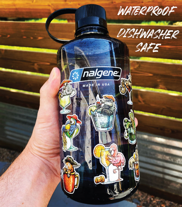 Nalgene Daisy Sticker - Dishwasher Safe - UV Coated